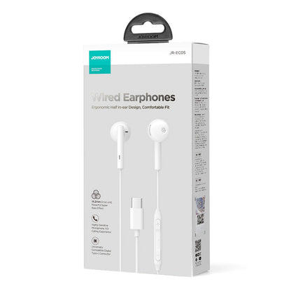 Handsfree USB-C Joyroom JR-EC05, Branco