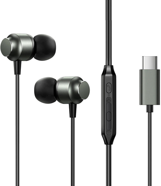 Handsfree USB-C Joyroom JR-EC06, Cinzento