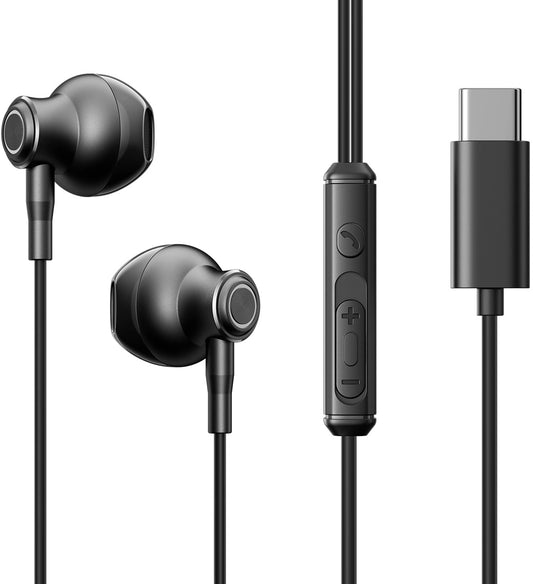 Handsfree USB-C Joyroom JR-EC07, Preto