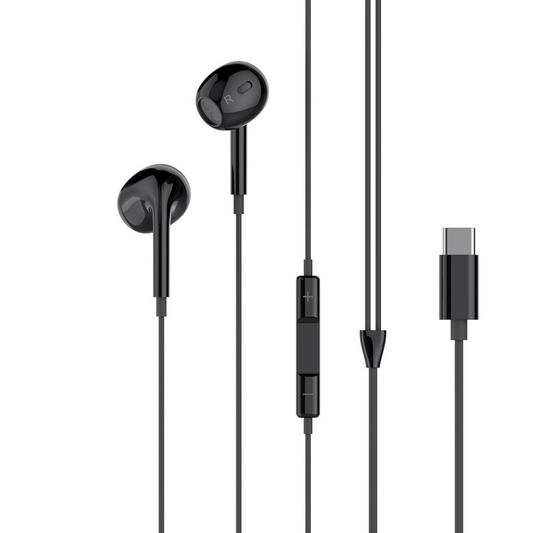 Auriculares USB-C XO Design EP74, Preto