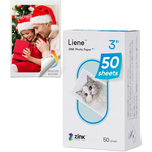 Papel Fotográfico Liene para Impressora Pearl 2x3, Conjunto de 50 unidades