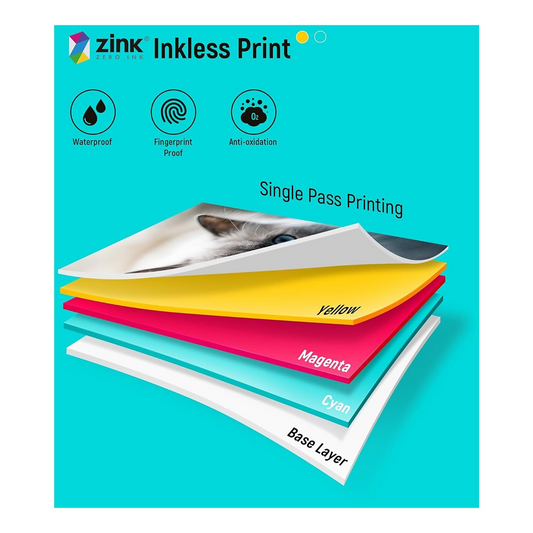 Papel Fotográfico Liene para Impressora Pearl 2x3, Conjunto de 50 unidades