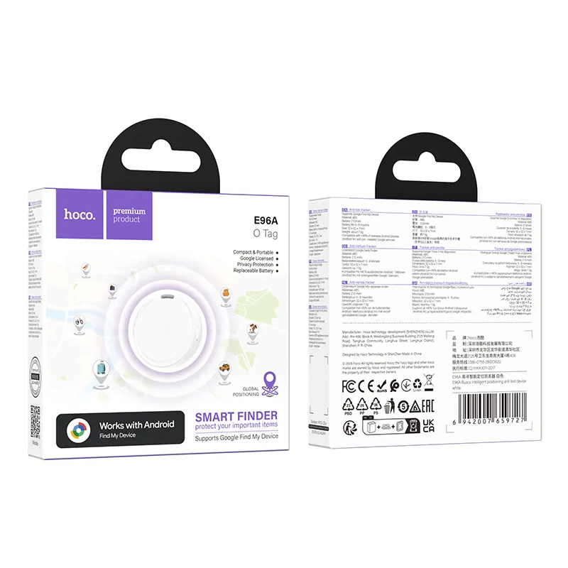HOCO SmartTag E96A para Série Android, Branco