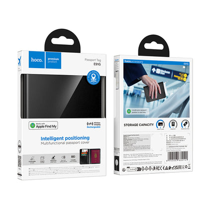 HOCO SmartTag Passport E91G para iOS Series, Preto