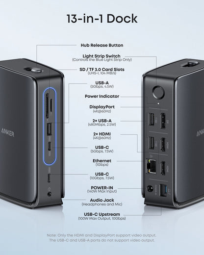 Hub Multifuncional Anker 13em1, Cinzento A83C3311