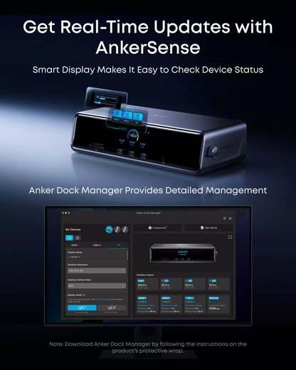 Hub Multifuncional Anker Prime, 3 x USB-A - 4 x USB-C - 1 x Display Port - 2 x HDMI - 1 x Jack 3.5mm - 1 x RJ45 - 1 x SD - 1 x microSD, Cinzento A83B33A1