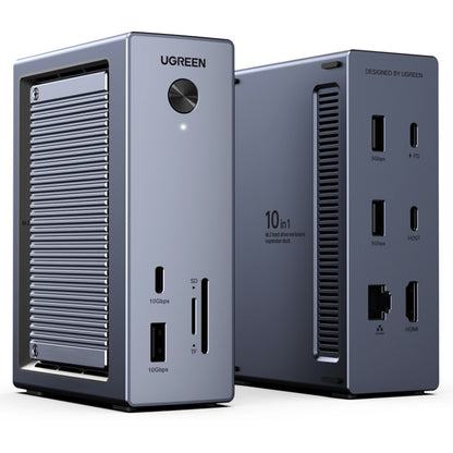 Hub Multifuncional UGREEN CM923 (55735), 10 em 1, Cinzento