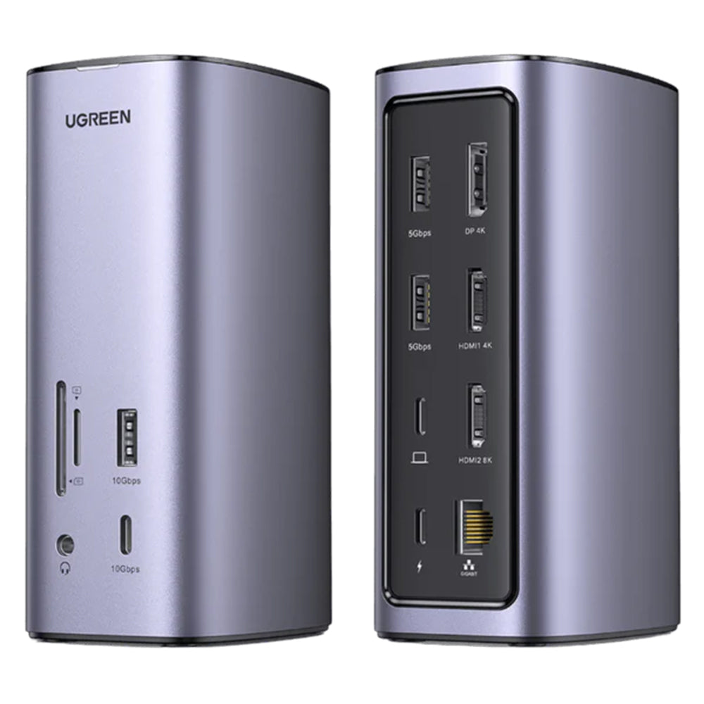 Hub Multifuncional UGREEN Pro CM555, 13 em 1, Cinzento