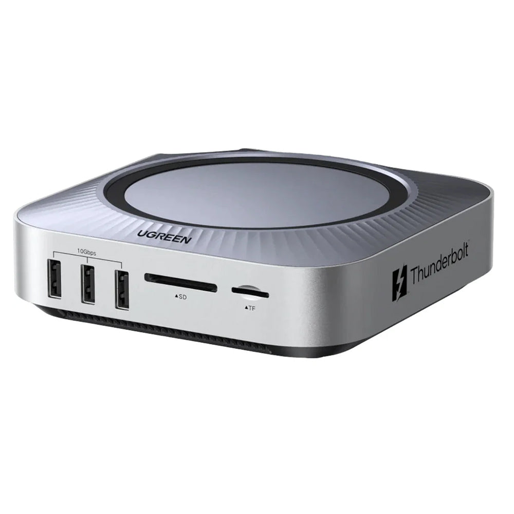 Hub multifunções UGREEN Revodok Maxidok (85883EU) para Apple Mac Mini M4 / Mini M4 Pro, 10 em 1, prateado