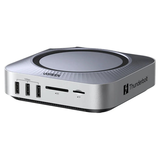 Hub multifunções UGREEN Revodok Maxidok (85883EU) para Apple Mac Mini M4 / Mini M4 Pro, 10 em 1, prateado