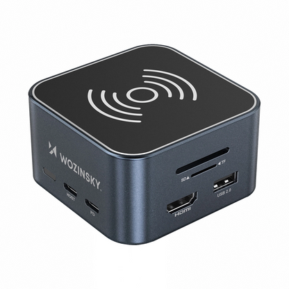 Hub Multifuncional WZK WHBC09Y8S, 12em1, Cinzento