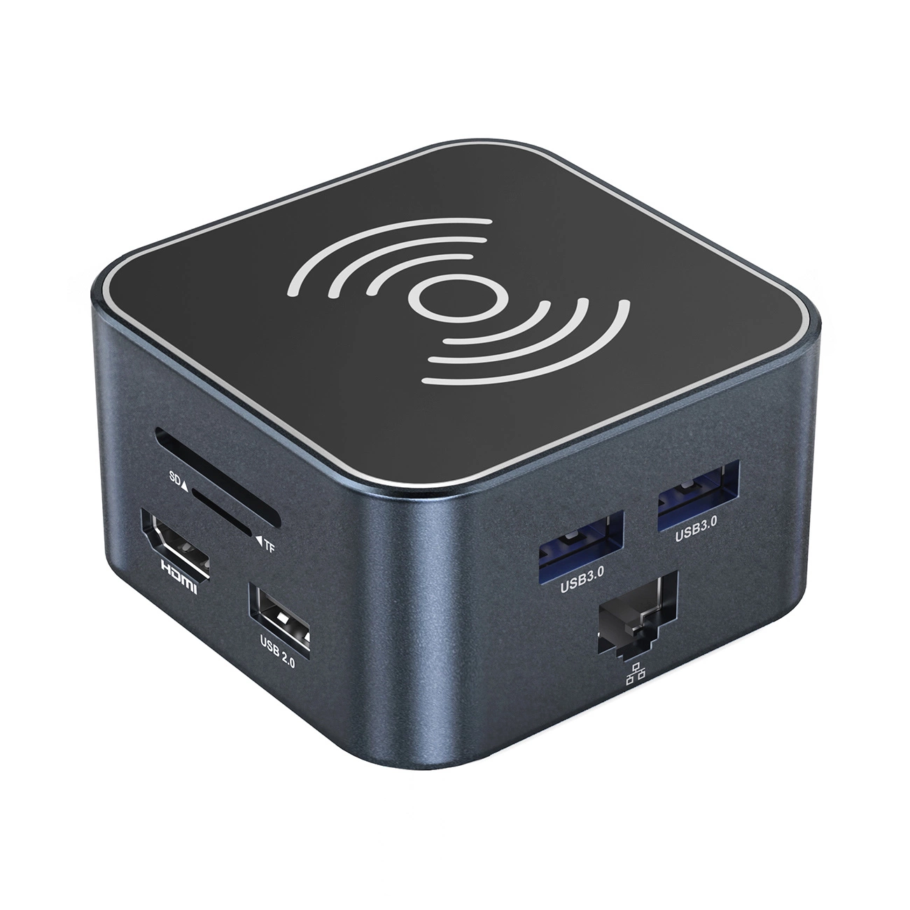 Hub Multifuncional WZK WHBC09Y8S, 12em1, Cinzento