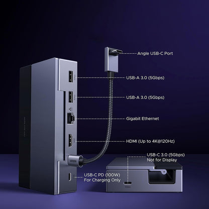 UGREEN 75126 Support Hub for Portable Console, Gray