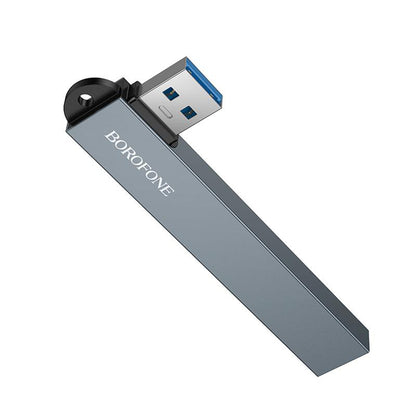 Borofone FH1 USB Hub, 4in1, Gray