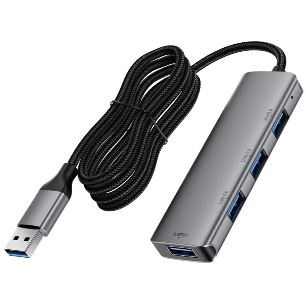 Hub USB Acefast J17, 4 em 1, Cinzento