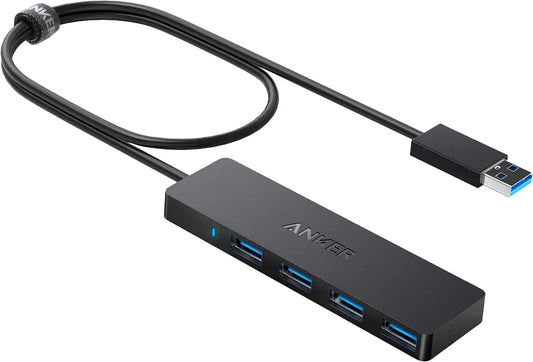 Concentrador USB Anker, 4 x USB-A 3.0, preto A7516016 