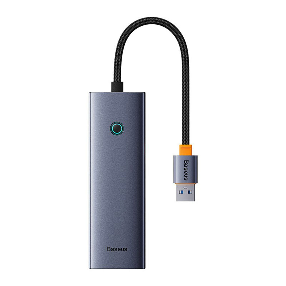 Hub USB Baseus UltraJoy, 3 x USB-A 3.0 - 1 x RJ45, Cinzento B0005280A813-01