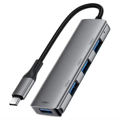 Hub USB-C Acefast J15, 4 em 1, Cinzento