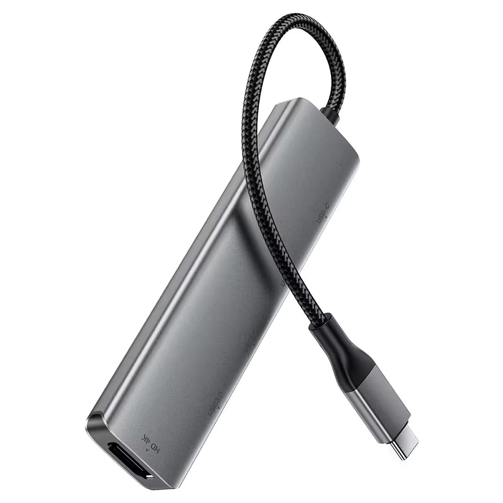 Hub USB-C Acefast J16, 5 em 1, Cinzento