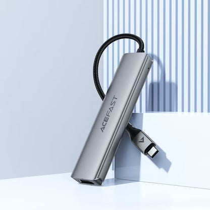 Hub USB-C Acefast J16, 5 em 1, Cinzento