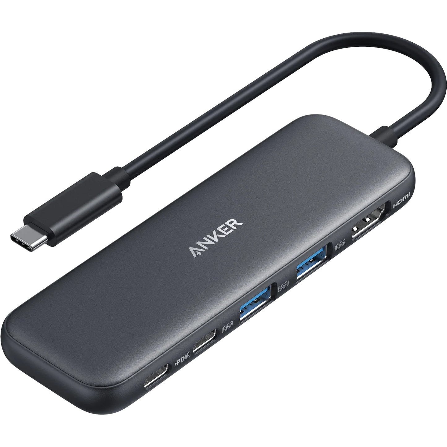 Hub USB-C Anker 332, 2 x USB-A - 2 x USB-C - 1 x HDMI, Cinzento A8355H11