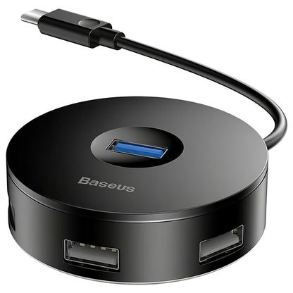 Baseus AirJoy USB-C Hub, 3 x USB-A - 1 x USB-A 3.0, Preto CAHUB-G01 CAHUB-G01 