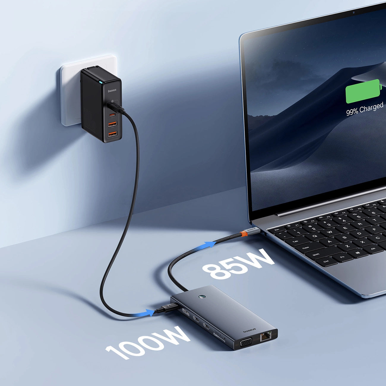 Baseus PortalJoy Series USB-C Hub, 13em1, Cinzento B00053002811-01