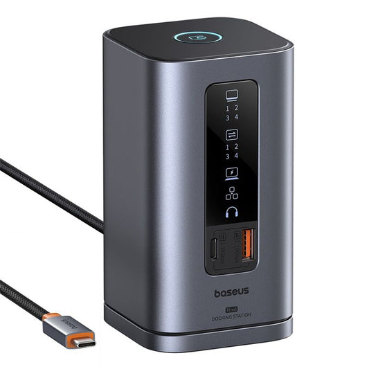 Hub USB-C Baseus SpaceMate, 11in1, Cinzento B00568101813-00