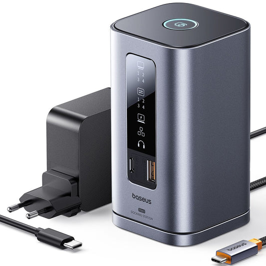 Hub USB-C Baseus Spacemate, 11in1, Cinzento B0112701