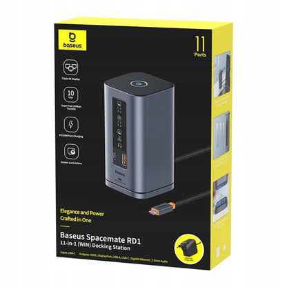 Hub Multifuncional Baseus Spacemate, 11in1, Cinzento B0112701