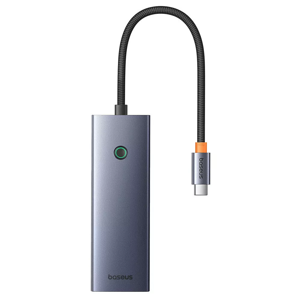 Hub USB-C Baseus UltraJoy, 3 x USB-A 3.0 - 1 x USB-C - 1 x HDMI - 1 x SD - 1 x microSD, Cinzento B00052803811-03