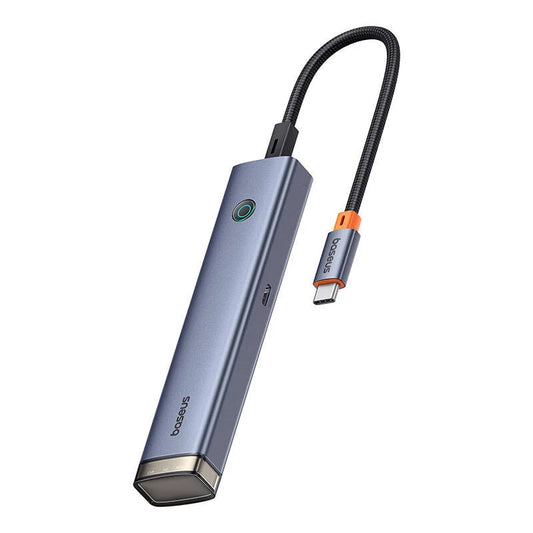 Baseus UltraJoy USB-C Hub, 2 x USB-A 3.0 - 1 x USB-A - 2 x USB-C - 1 x HDMI, Gray B00052802811-02