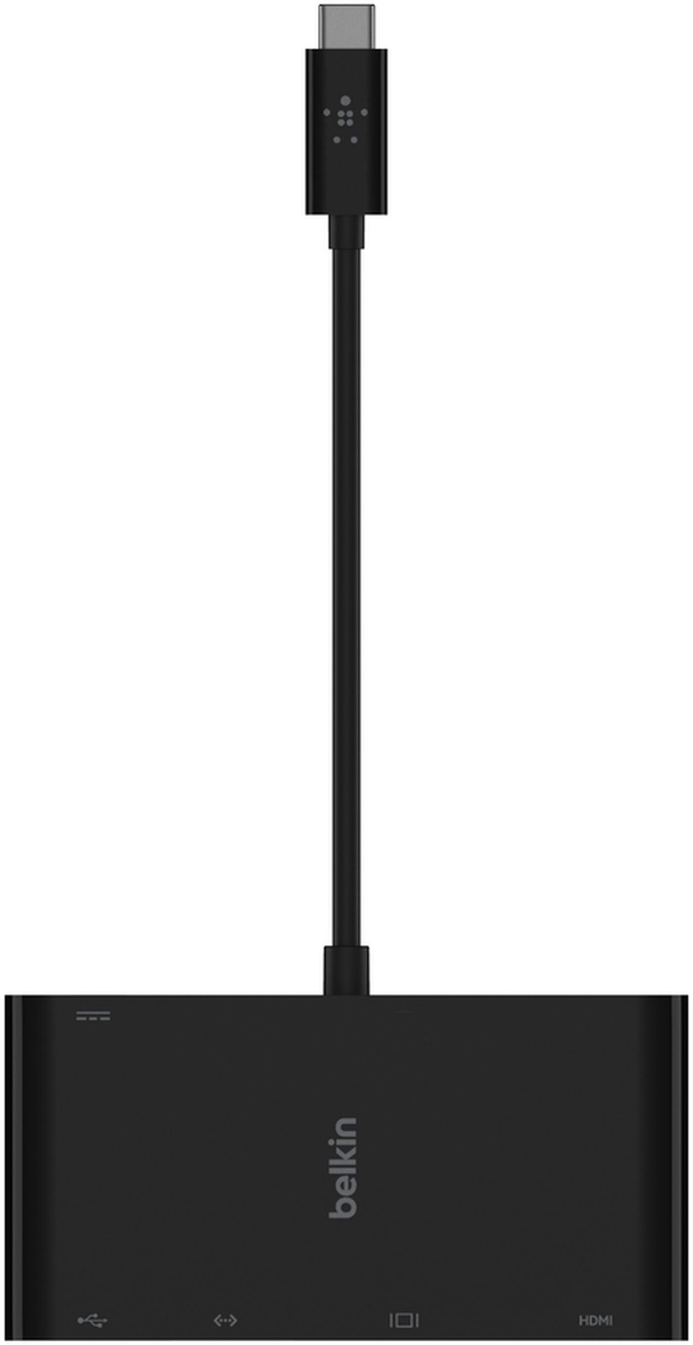 Hub USB-C Belkin Connect, 1 x USB-A 3.0 - 1 x USB-C - 1 x HDMI - 1 x VGA - 1 x RJ45, Preto AVC004btBK