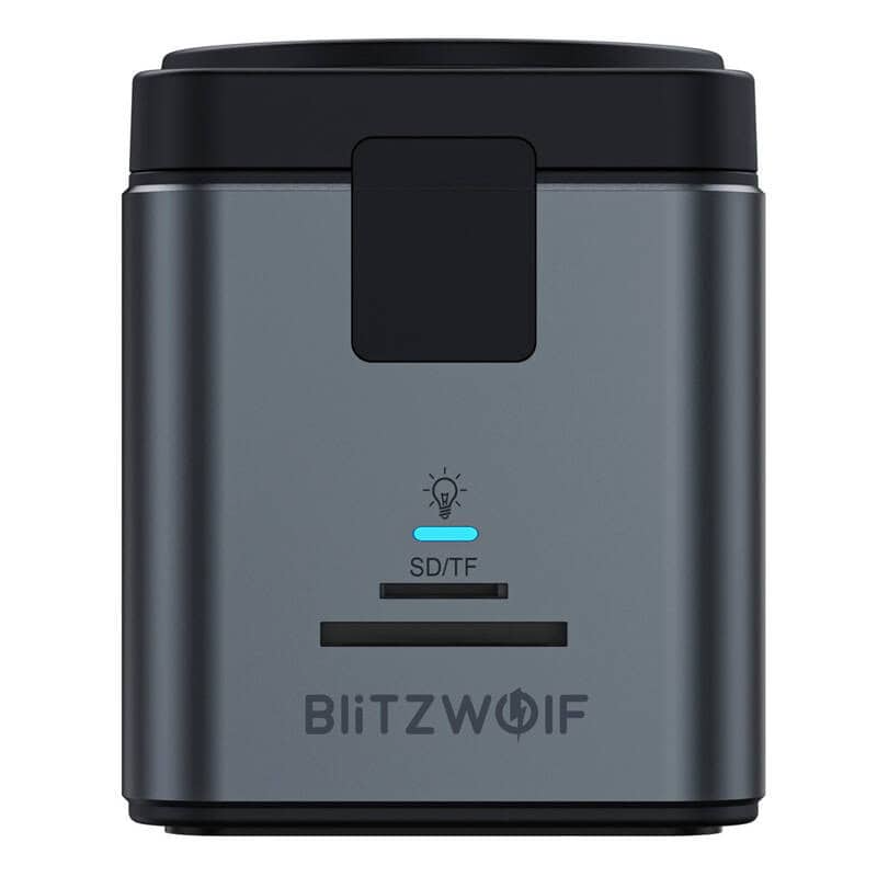 Hub USB-C com Carregamento Sem Fios QI BlitzWolf BW-TH17, 9 em 1, Preto