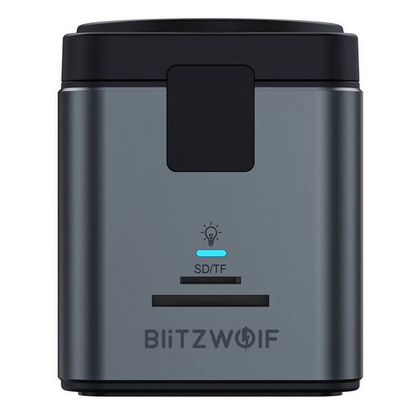 Hub USB-C com Carregamento Sem Fios QI BlitzWolf BW-TH17, 9 em 1, Preto