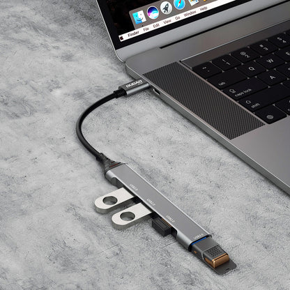 Concentrador USB-C Dudao A16T, 3 x USB-A - 1 x USB-A 3.0, preto 