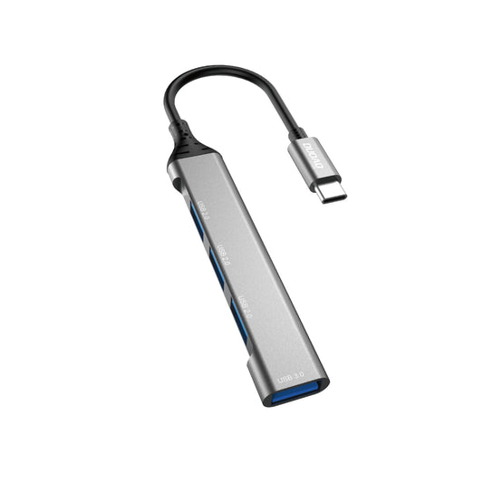 Hub USB-C Dudao A16T, 1 x USB-A 3.0 - 3 x USB-A, Preto