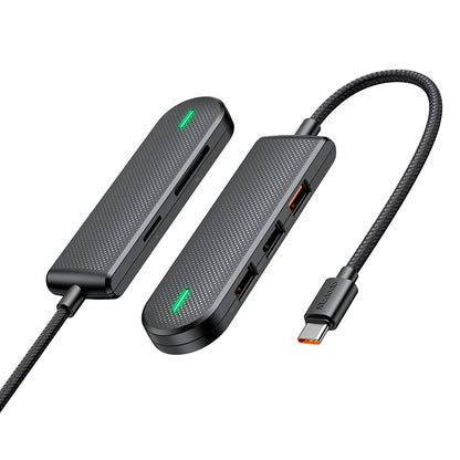 Hub USB-C McDodo HU-1430 Star, 5em1, Preto