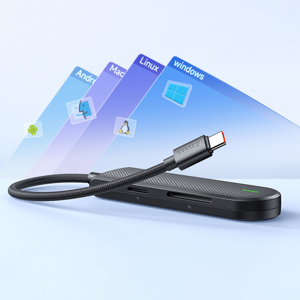 Hub USB-C McDodo HU-1430 Star, 5em1, Preto