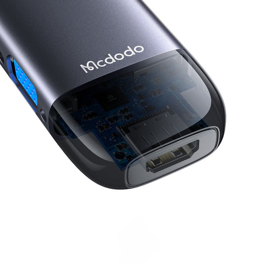 Hub USB-C McDodo HU-7420, 10 em 1, Cinzento