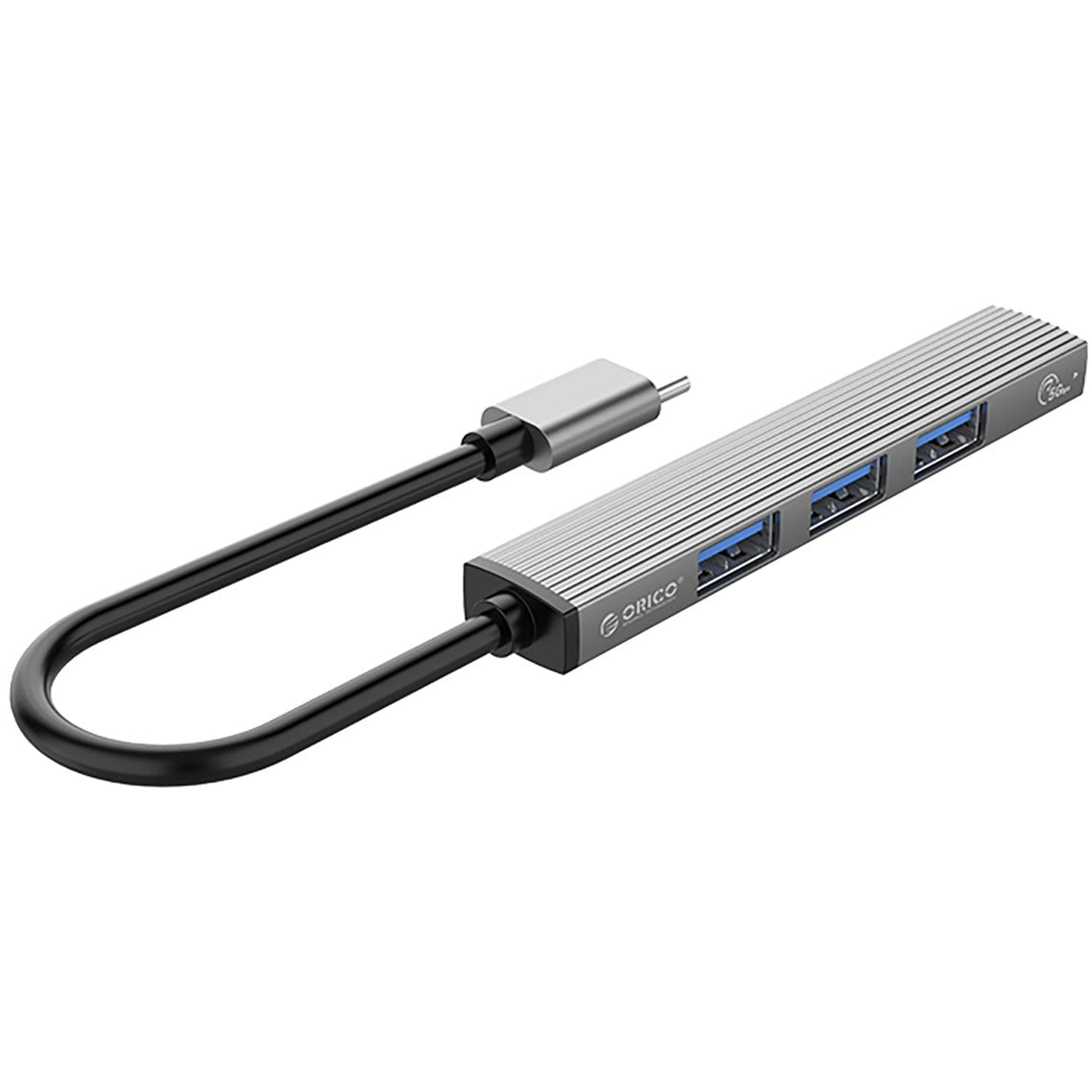 Hub USB-C Orico AH-A13, 1 x USB-A 3.0 - 3 x USB-A, Cinzento