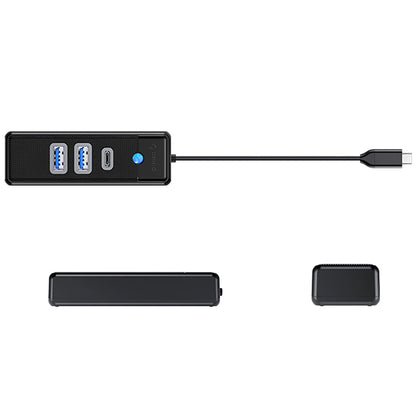 Hub USB-C Orico PWC2U-C3, 2 x USB-A 3.0 - 1 x USB-C, Preto
