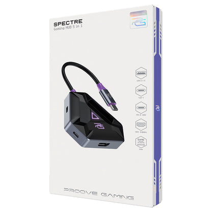 Hub USB-C Proove Spectre, 5in1, Cinzento HBPG10221205