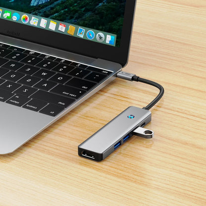 Hub USB-C Tech-Protect HB01, 1 x USB-A 3.0 - 2 x USB-A - 1 x USB-C - 1 x HDMI, Cinzento