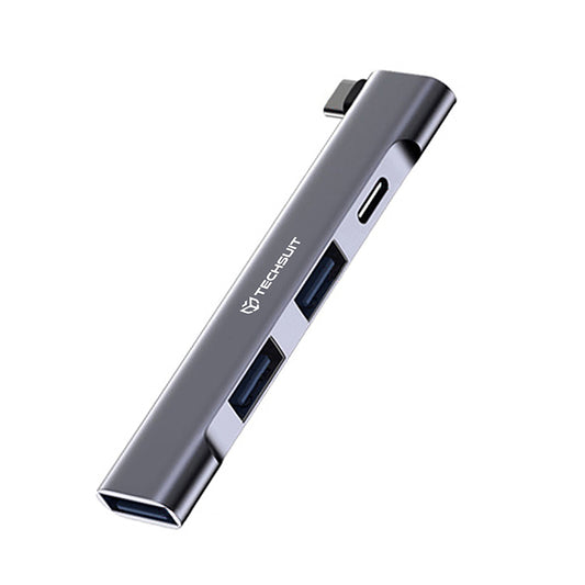 Hub USB-C Techsuit H12 ZenithDock, 4in1, Cinzento