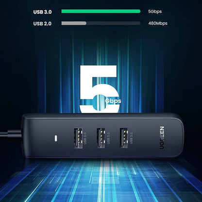 Hub USB-C UGREEN CM416 (10916), 4 x USB-A 3.0, Preto