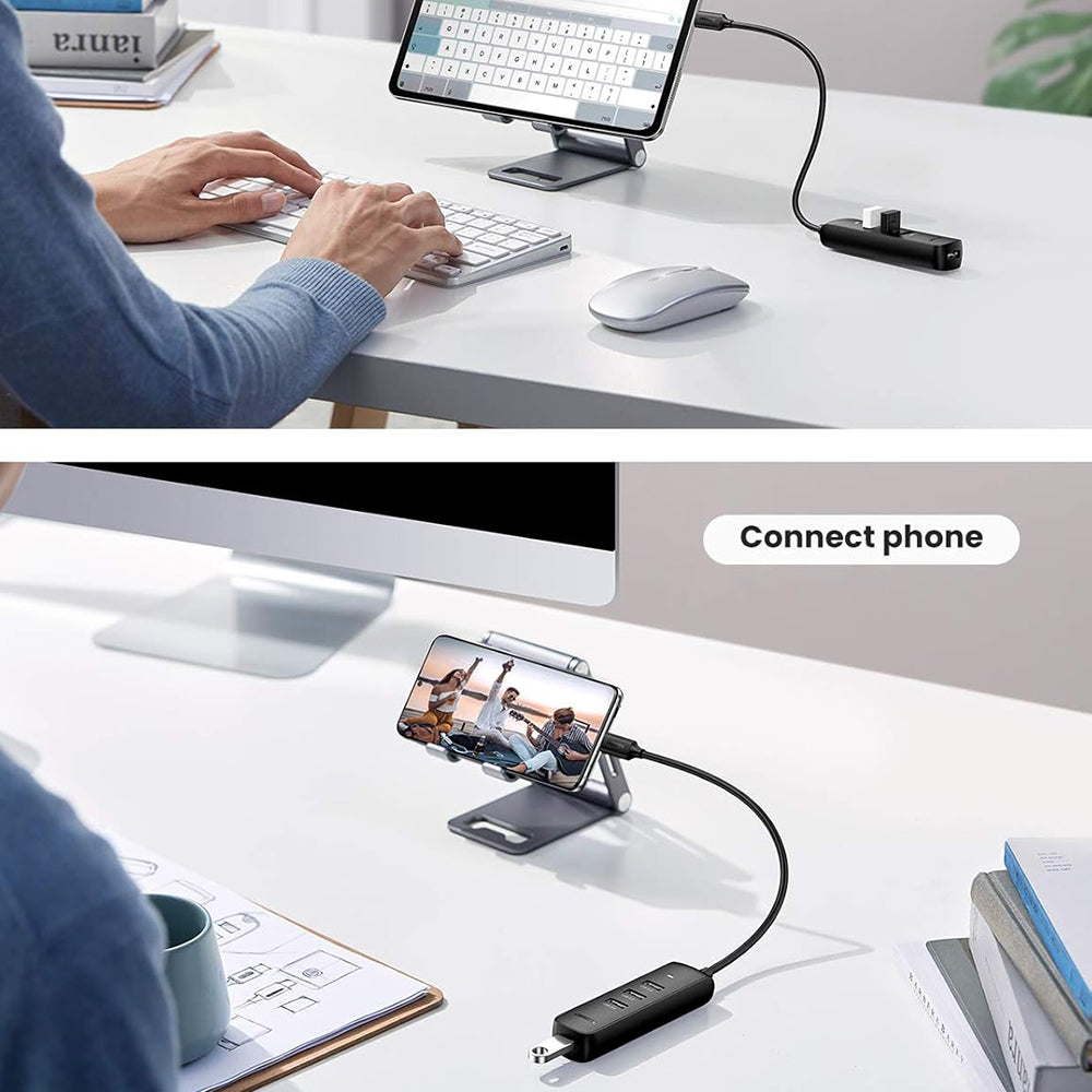 Hub USB-C UGREEN CM416 (10916), 4 x USB-A 3.0, Preto