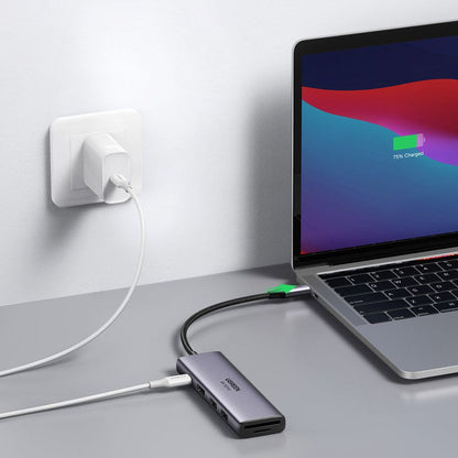 Hub USB-C UGREEN CM511 (60384), 2 x USB-A 3.0 - 1 x USB-C - 1 x HDMI - 1 x SD - 1 x microSD, Cinzento