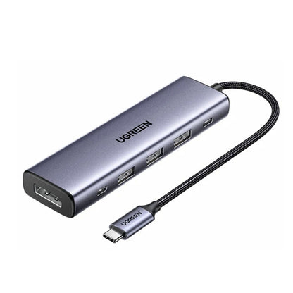 Hub USB-C UGREEN CM511 (75642), 6 em 1, Cinzento