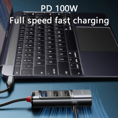 Hub USB-C Yesido HB23, 5 em 1, Cinzento